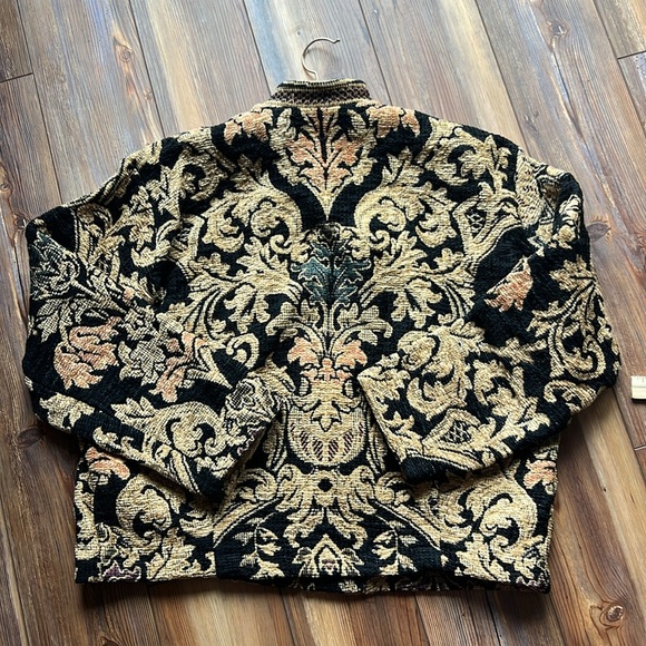 Vintage Sugar Street Weavers Quilted Tapestry Jacket Size Large - Picture 9 of 11
